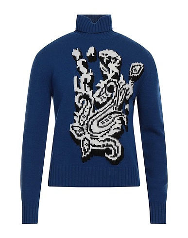 ETRO Turtleneck Blue 100% Wool