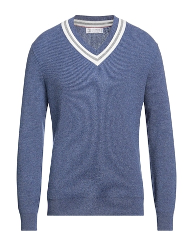 BRUNELLO CUCINELLI Cashmere jumper Slate blue 100% Cashmere