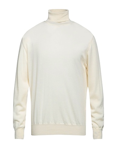 RETOIS Polo neck Cream 100% Merino Wool