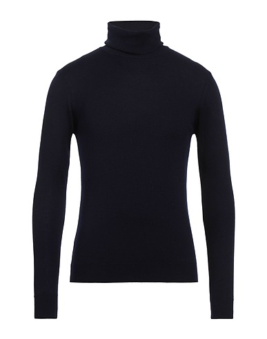 RETOIS Polo neck Midnight blue 100% Merino Wool
