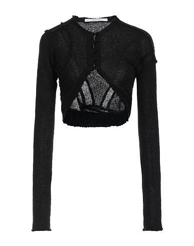 TALIA BYRE Cardigan Black 50% Merino Wool, 32% Polyamide, 18% Wool