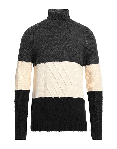 HAMAKI-HO Rollkragenpullover Braungrau 70% Acryl, 20% Baumwolle, 10% Wolle