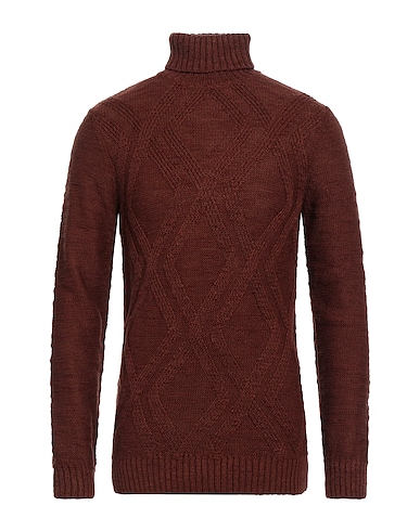 HAMAKI-HO Polo neck Brown 70% Acrylic, 20% Cotton, 10% Wool