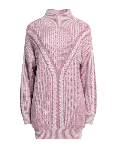 N.O.W. ANDREA ROSATI CASHMERE Polo neck Mauve 50% Cashmere, 24% Viscose, 22% Wool, 4% Polyamide