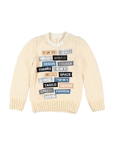 TAGO Sweater Cream 100% Wool, Cotton