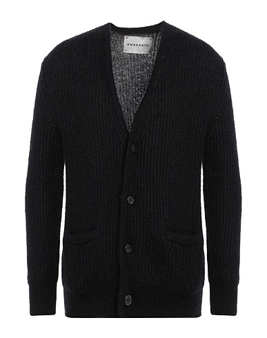 AMARANTO カーディガン ブラック モヘヤ 50% / ナイロン 30% / ウール 20%