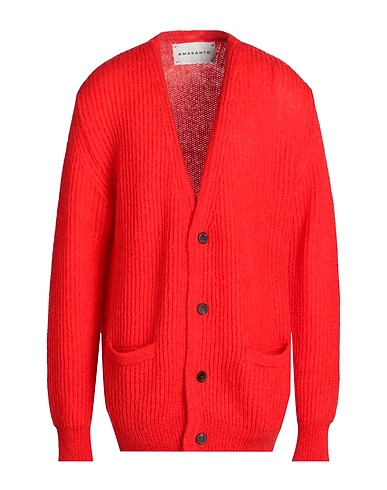 AMARANTO Cardigan Red 50% Mohair wool, 30% Polyamide, 20% Wool