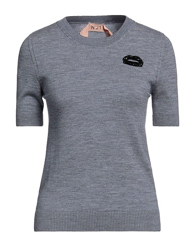 N°21 Sweater Grey 87% Wool, 13% Polyester, Polyamide, Glass