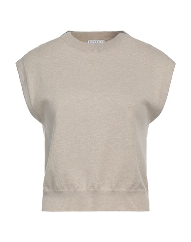 BRUNELLO CUCINELLI Cashmere jumper Beige 100% Cashmere, Ecobrass, Acetate, Silk