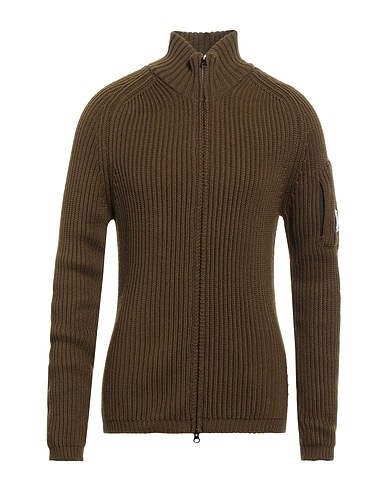 C.P. COMPANY Cardigan Military green 60% Wool, 40% Acrylic