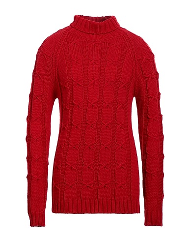 SEINSE Turtleneck Red 70% Acrylic, 30% Wool