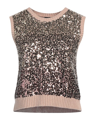 PINKO Jumper Beige 95% Cotton, 5% Cashmere