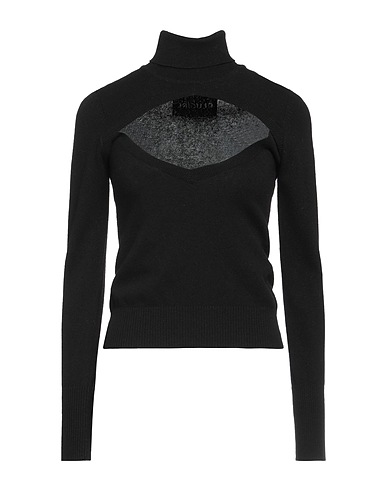 BLUGIRL Polo neck Black 40% Wool, 25% Polyamide, 25% Viscose, 10% Cashmere