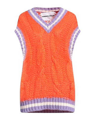 ROBERTO COLLINA Jumper Orange 59% Wool, 25% Mohair wool, 16% Nylon