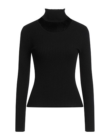 MVP WARDROBE Cuello alto Negro 72% Viscosa, 28% Poliéster