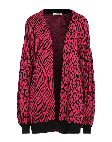 KONTATTO Cardigan Fuchsia 75% Acrylic, 10% Wool, 10% Viscose, 5% Alpaca wool