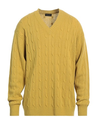 ROBERTO COLLINA Jumper Mustard 90% Merino Wool, 10% Cashmere