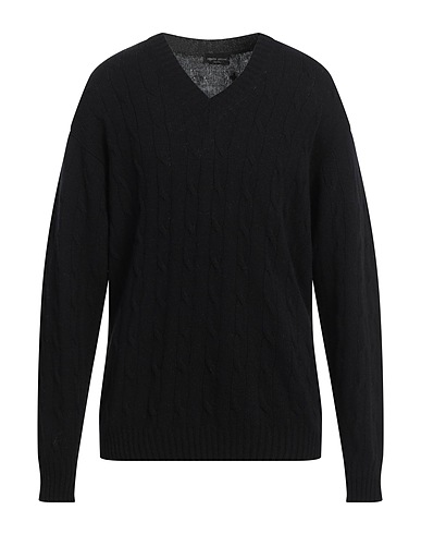 ROBERTO COLLINA Sweater Black 90% Merino Wool, 10% Cashmere