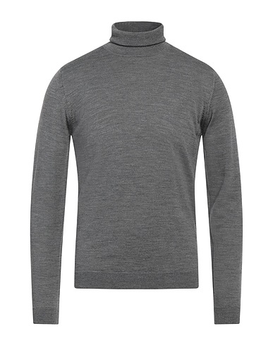 ROBERTO COLLINA Rollkragenpullover Grau 100% Merinowolle
