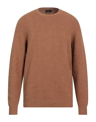 ROBERTO COLLINA Pullover Cammello 80% Cotone, 16% Nylon, 4% Elastan