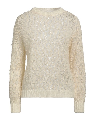 DONDUP Jumper Ivory 41% Wool, 30% Mohair wool, 19% Polyamide, 10% Silk