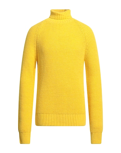 MANUEL RITZ Turtleneck Yellow 75% Acrylic, 10% Wool, 10% Viscose, 5% Alpaca wool