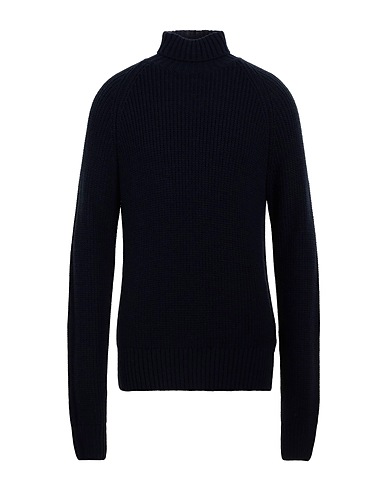 MANUEL RITZ Polo neck Midnight blue 75% Acrylic, 10% Wool, 10% Viscose, 5% Alpaca wool