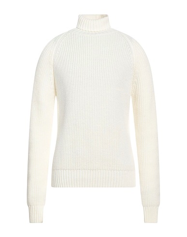 MANUEL RITZ Polo neck Ivory 75% Acrylic, 10% Wool, 10% Viscose, 5% Alpaca wool