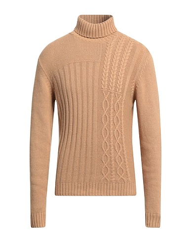 MANUEL RITZ Polo neck Sand 35% Polyamide, 30% Wool, 30% Viscose, 5% Cashmere