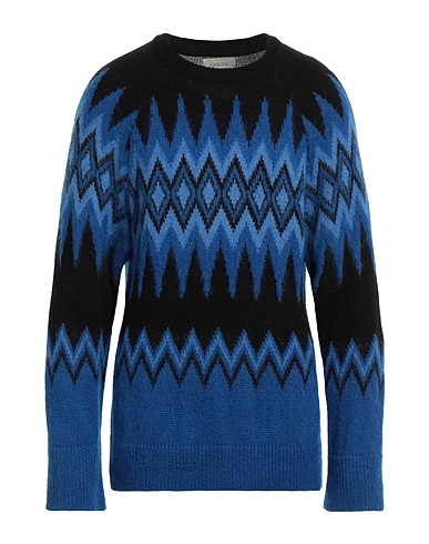 LANEUS Jumper Blue 45% Acrylic, 23% Polyamide, 15% Mohair wool, 10% Alpaca wool, 7% Polyester