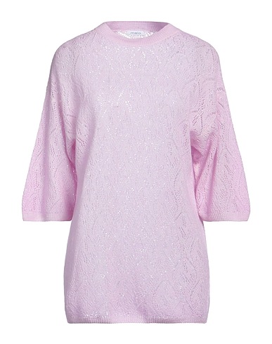 MALO Pull en cachemire Rose 74% Cachemire, 23% Lin, 3% Polyamide