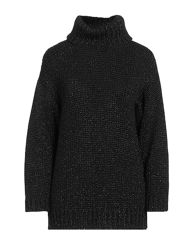 REDValentino Turtleneck Black 36% Polyester, 26% Viscose, 26% Wool, 7% Metallic fiber, 5% Cashmere