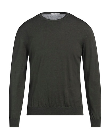 KANGRA Pullover Verde scuro 60% Seta, 40% Cotone