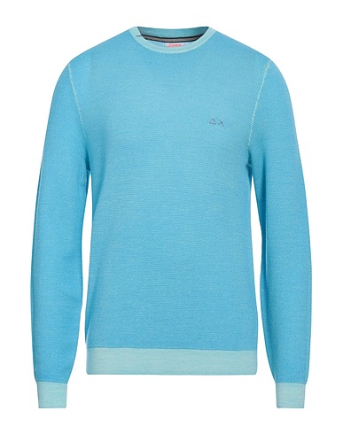 SUN 68 Pullover Tūrkis 100% Merinowolle
