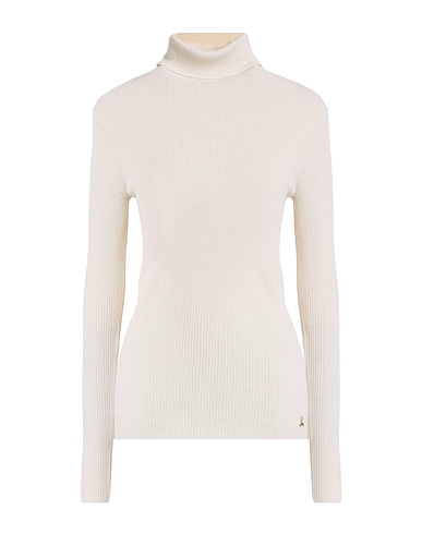 PATRIZIA PEPE Polo neck AVORIO 86% Wool, 9% Polyamide, 5% Polyester