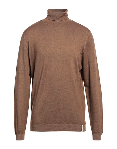 BROOKSFIELD Rollkragenpullover Braun 100% Schurwolle