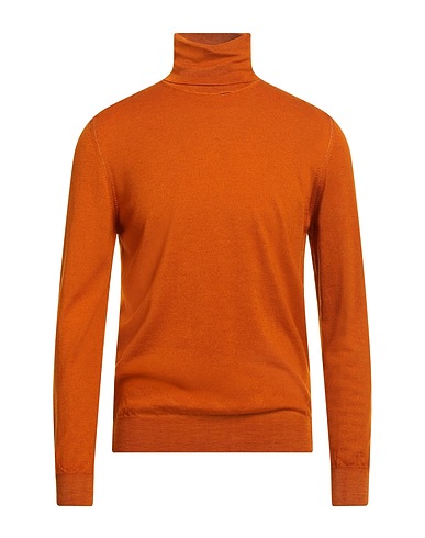BROOKSFIELD Polo neck Rust 100% Virgin Wool