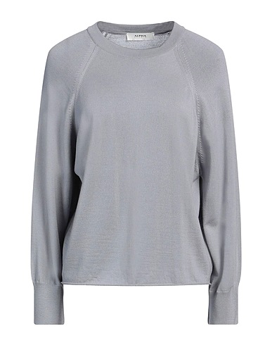 ALPHA STUDIO Sweater Grey 100% Merino Wool