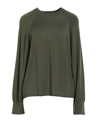 ALPHA STUDIO Sweater Military green 100% Merino Wool
