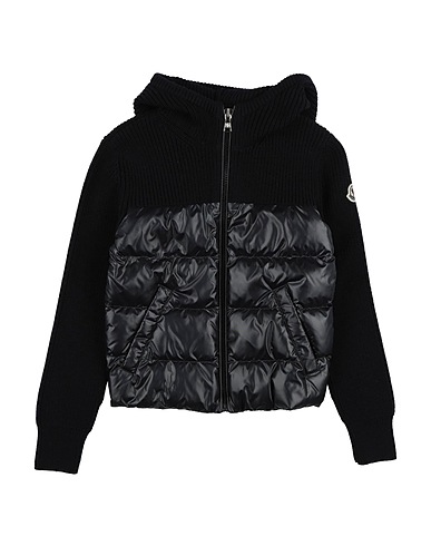 MONCLER Cardigan Navy blue 100% Polyamide, Goose down