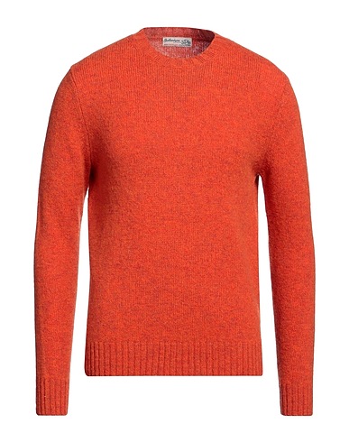 BALLANTYNE Pullover Orange 100% Wolle