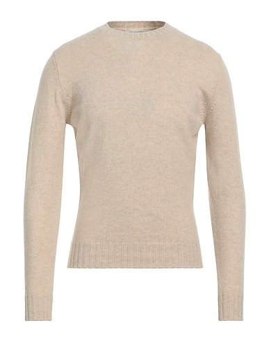 FILIPPO DE LAURENTIIS Jumper Beige 90% Super 120s Wool, 10% Cashmere