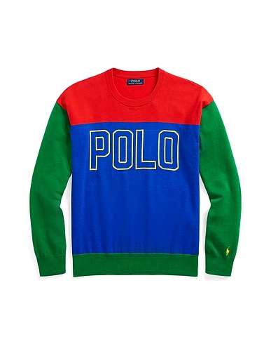 POLO RALPH LAUREN Jumper Bright blue 100% Cotton