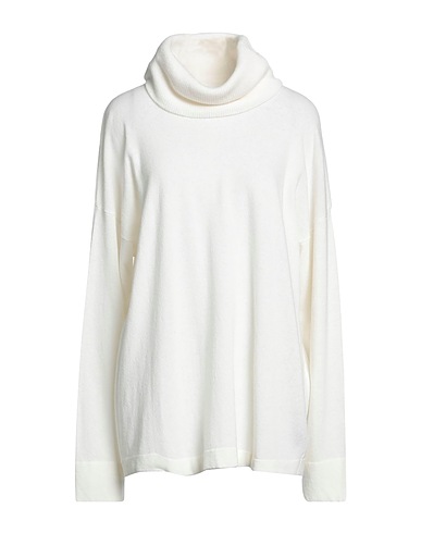 ALPHA STUDIO Turtleneck Off white 40% Recycled wool, 30% EcoVero™ viscose, 20% Recycled polyamide, 10% Recycled cashmere