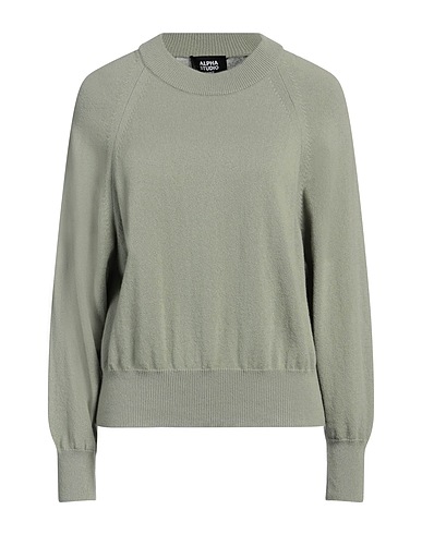 ALPHA STUDIO Cashmere blend Sage green 100% Cashmere