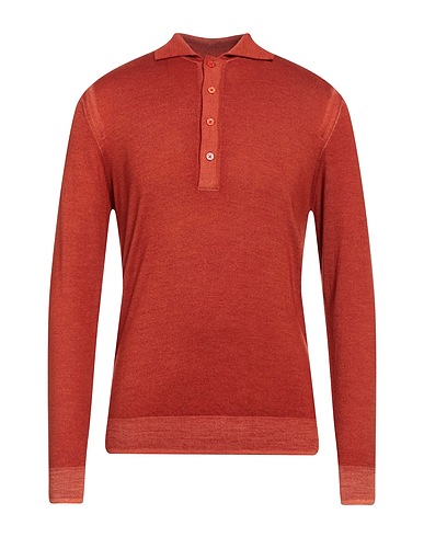 PAOLO PECORA Jumper Rust 100% Virgin Wool