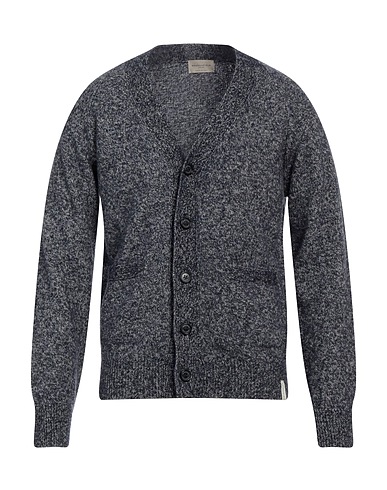 BROOKSFIELD Cardigan Slate blue 75% Virgin Wool, 13% Polyamide, 12% Cotton