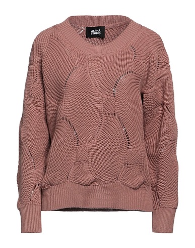 ALPHA STUDIO Sweater Light brown 100% Merino Wool