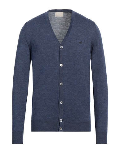 BROOKSFIELD Cardigan Navy blue 100% Virgin Wool