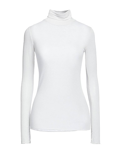 ALPHA STUDIO Polo neck Light grey 64% Viscose, 18% Polyamide, 10% Cashmere, 8% Elastane